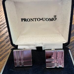 Pronto Uomo Silver  Cufflinks